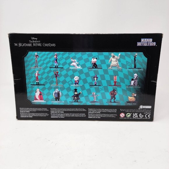 Disney Nightmare Before Christmas Set Of 18 Diecast Figurines Nano Metalfigs New - Picture 2 of 13